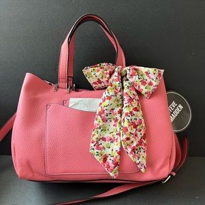 NWT STEVE MADDEN SATCHEL HANDBAG AND CLUTCH